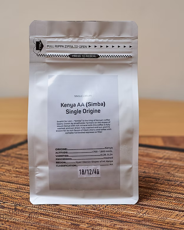 Simba 250g Kenya AA (SIMBA) Single Origin Coffee Bean (250g) – AMERU COFFEE